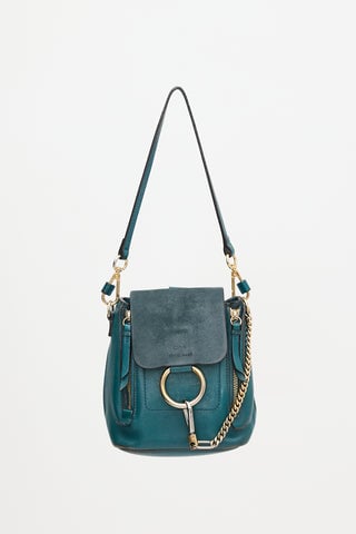 Leather & Suede Mini Faye Backpack