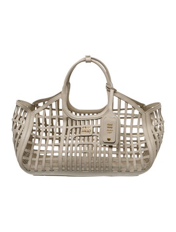 Leather Leather Basket Medium