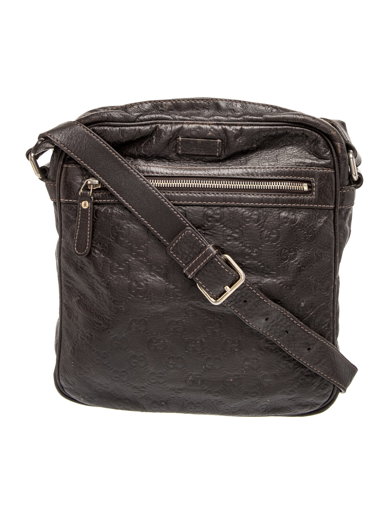 GG Signature Guccissima Messenger Bag Medium