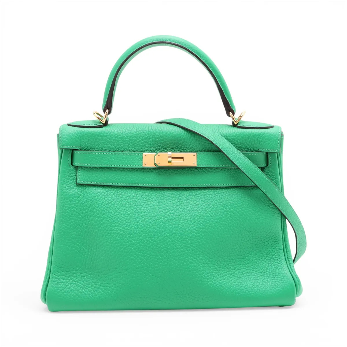 Hermès Kelly 28 Le Tournay Taurillon Clemence Bamboo Gold Metal Fittings
