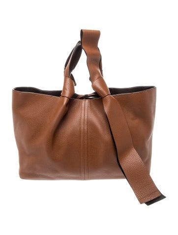 Leather Rockstud Tote Small