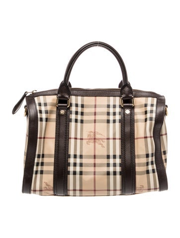 Haymarket Check Top Handle Bag