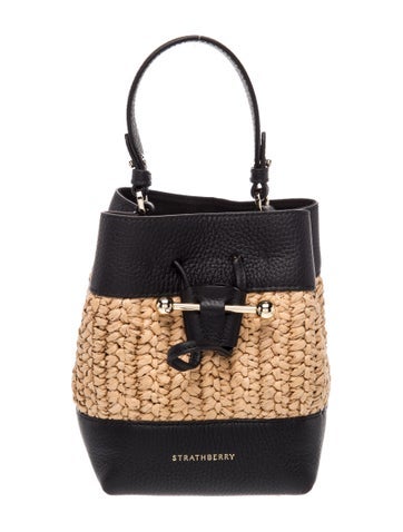 Strathberry Leather Lana Osette Bucket Bag