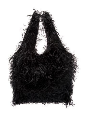 Ostrich Feather Evening Bag