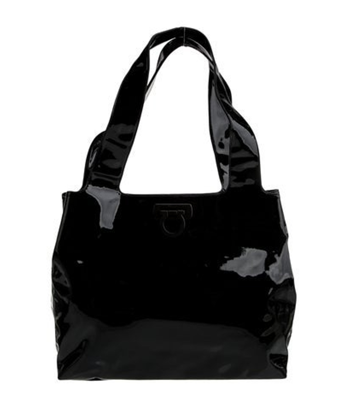 Salvatore Ferragamo Ferragamo Patent Leather Shoulder Bag