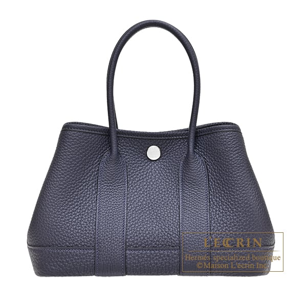 HERMES ネイビー トートバッグ Hermès Neo Garden 23 bag Bleu Nuit Togo Calfskin | BagUSeek