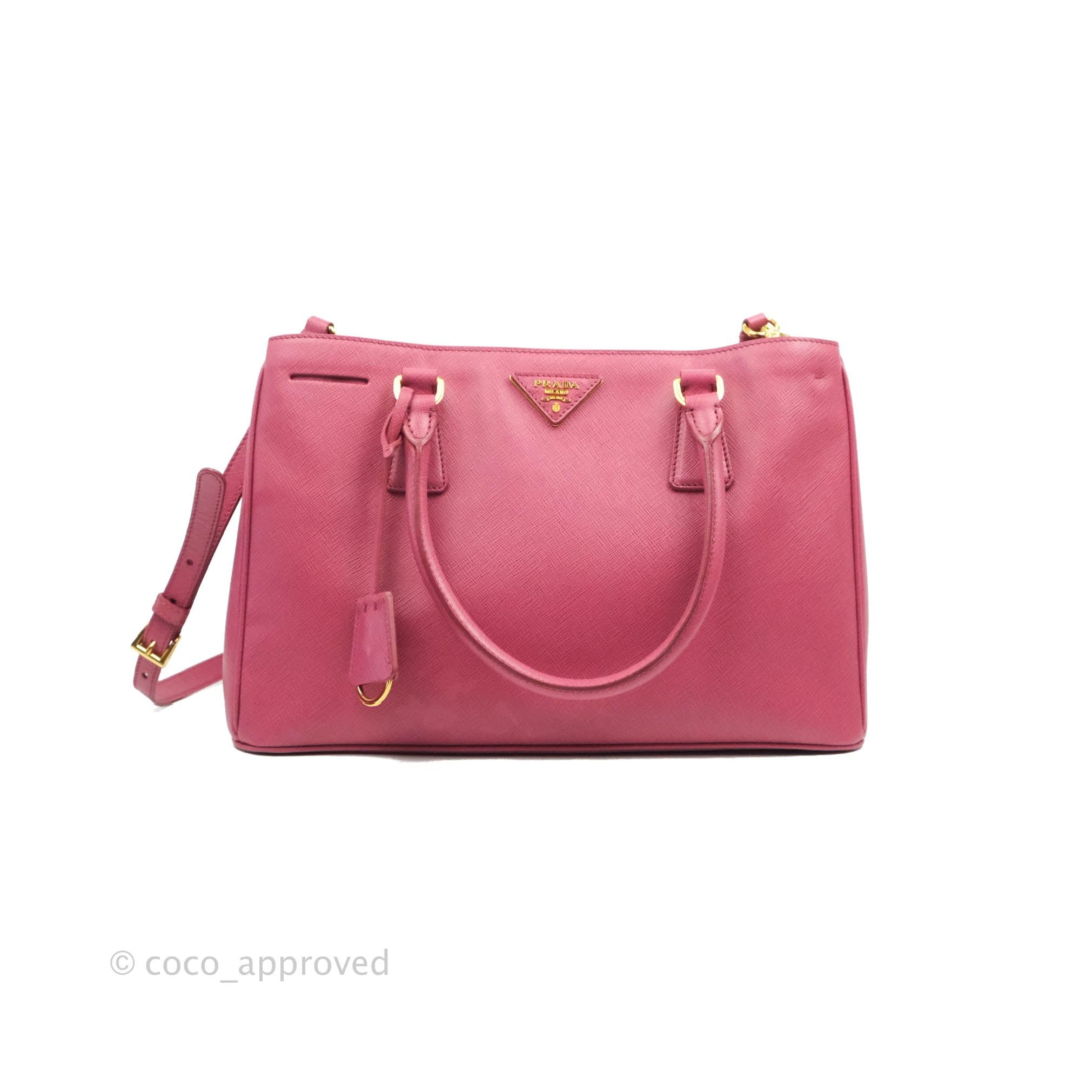 Prada Medium Saffiano Lux Bruyere Galleria Bag