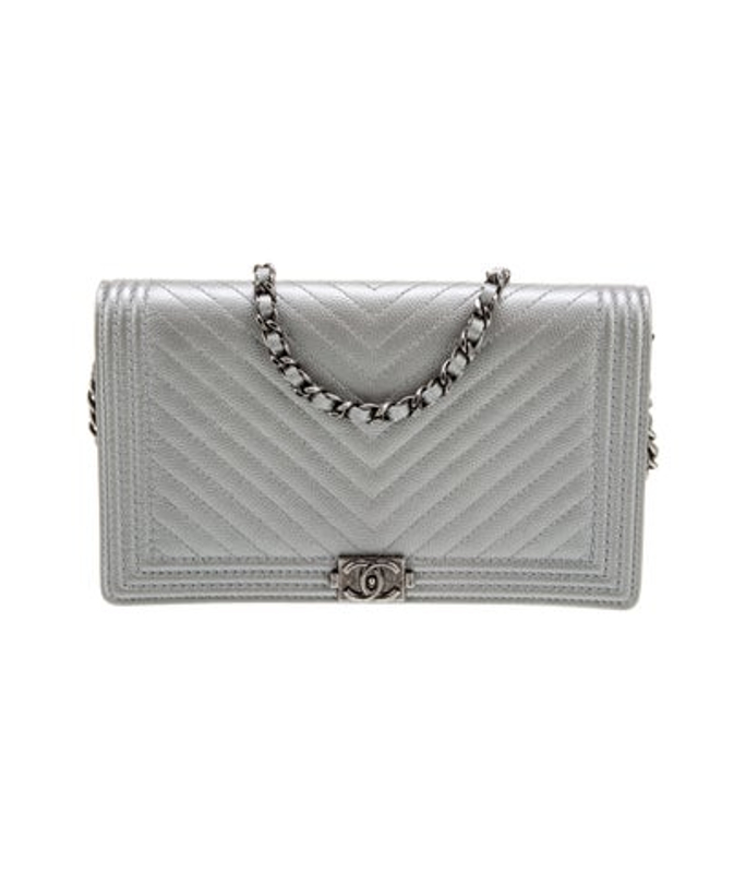Chanel Boy Chevron Clutch W Chain