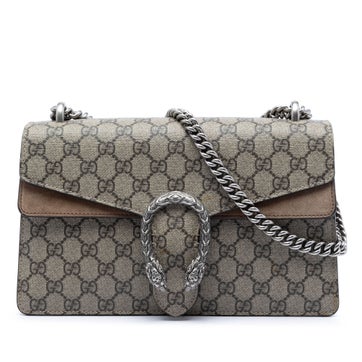 Suede Medium GG Supreme Dionysus Shoulder Bag