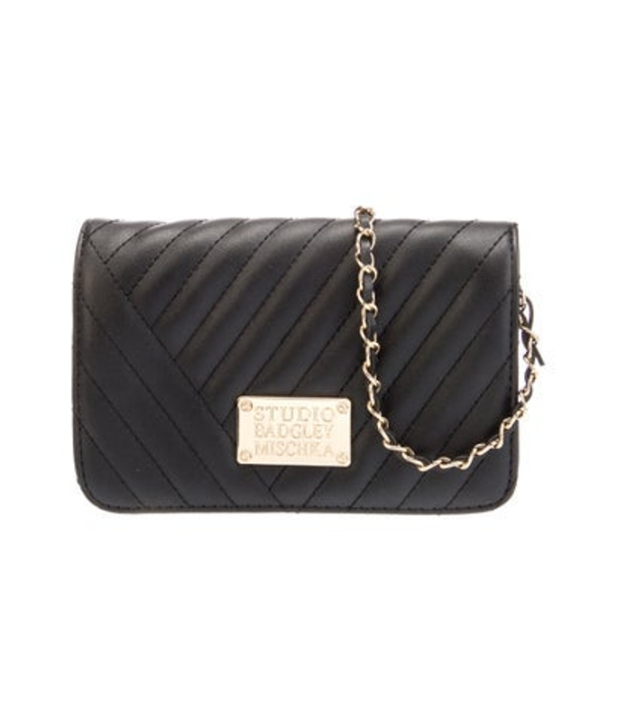 Badgley Mischka Mischka Leather Shoulder Bag