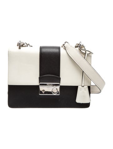 Saffiano Lux Leather Shoulder Bag