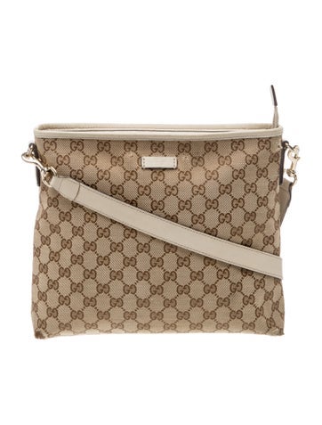 GG Canvas Top Messenger Bag GG Coated Canvas Medium
