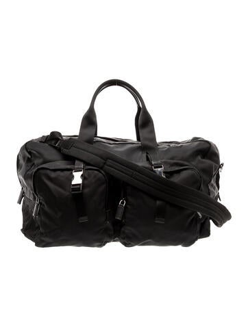 Enameled Metal Triangle Weekender Bag