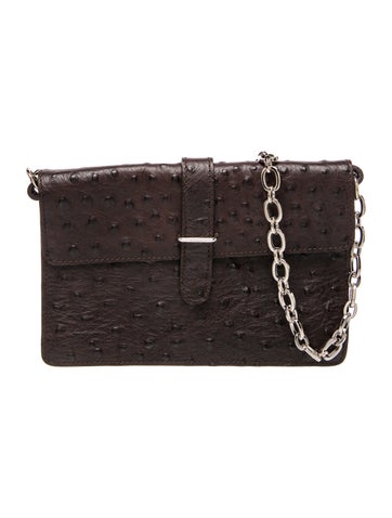 Furla Ostrich Shoulder Bag
