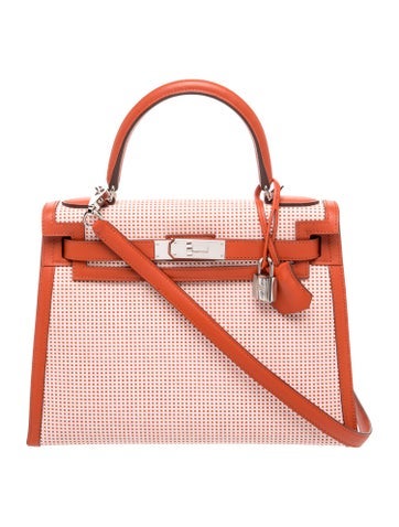 Hermes Toile Quadrille & Swift Kelly II Sellier 28