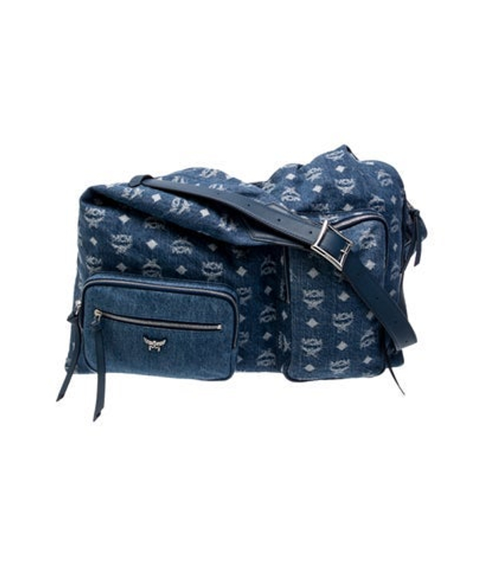 MCM Denim Messenger Bag