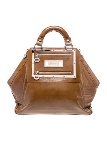 Leather Top Handle Bag