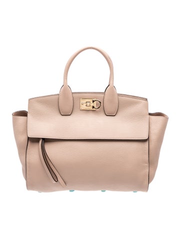 Ferragamo Leather Top Handle Bag
