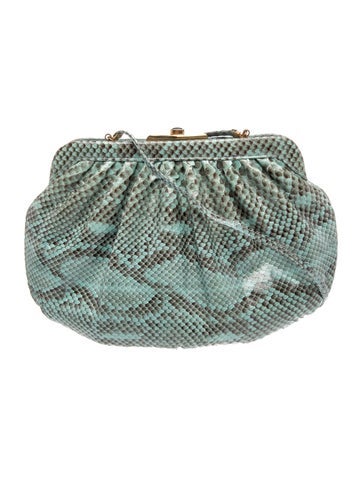 Judith Leiber Snakeskin Clutch