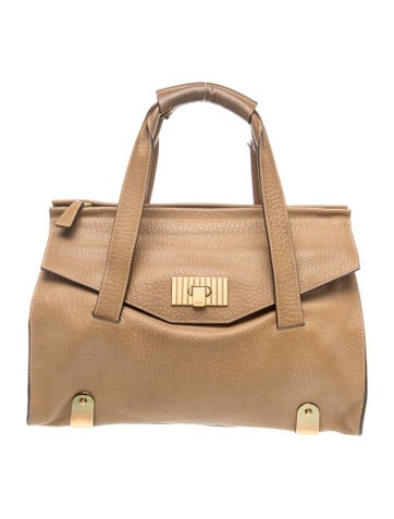 Leather Top Handle Bag