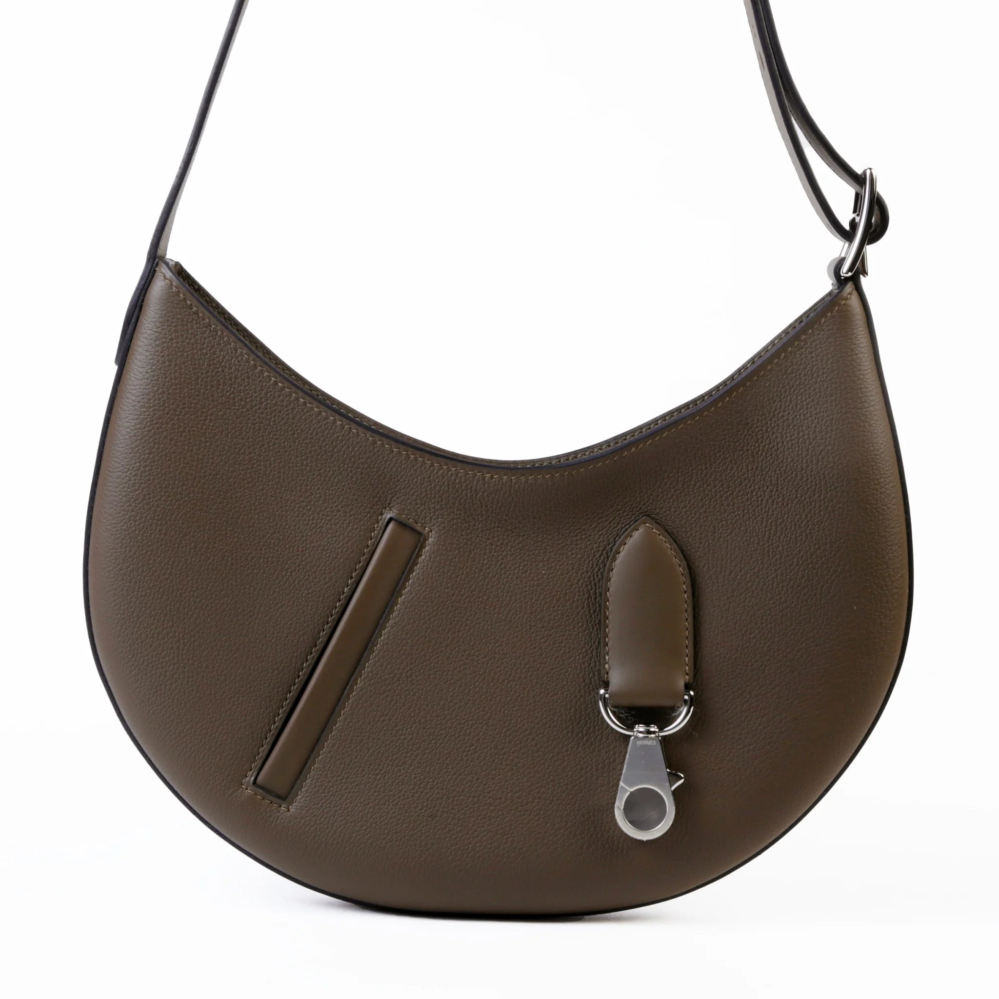 Brand New ( Rank N ) HERMÈS P'tit Arcon Shoulder bag Vert Loden (V8) Togo Swift Palladium hardware G (2026)