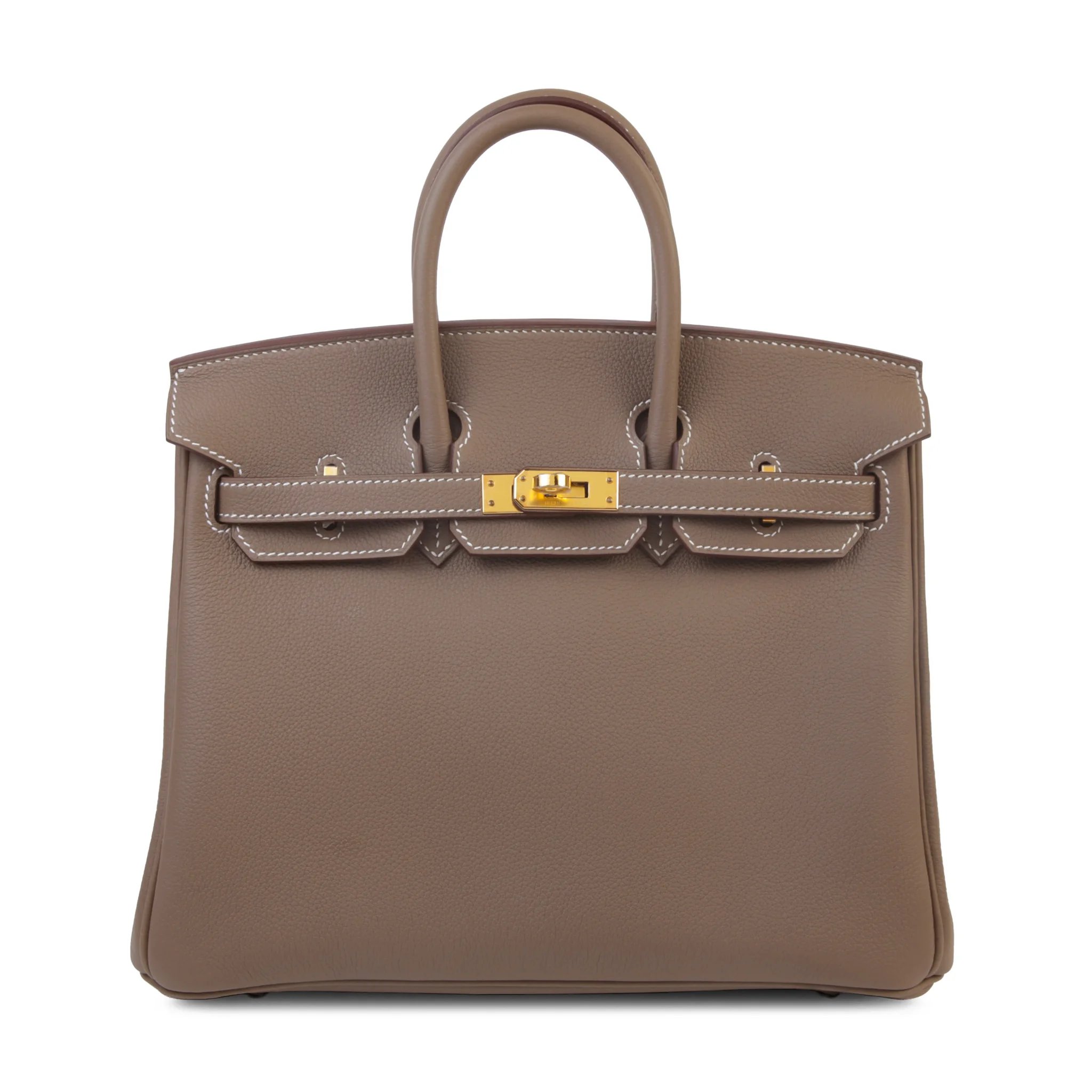 Brand New ( Rank N ) HERMÈS Birkin 25 Etoupe (18) Togo Gold hardware G (2026)