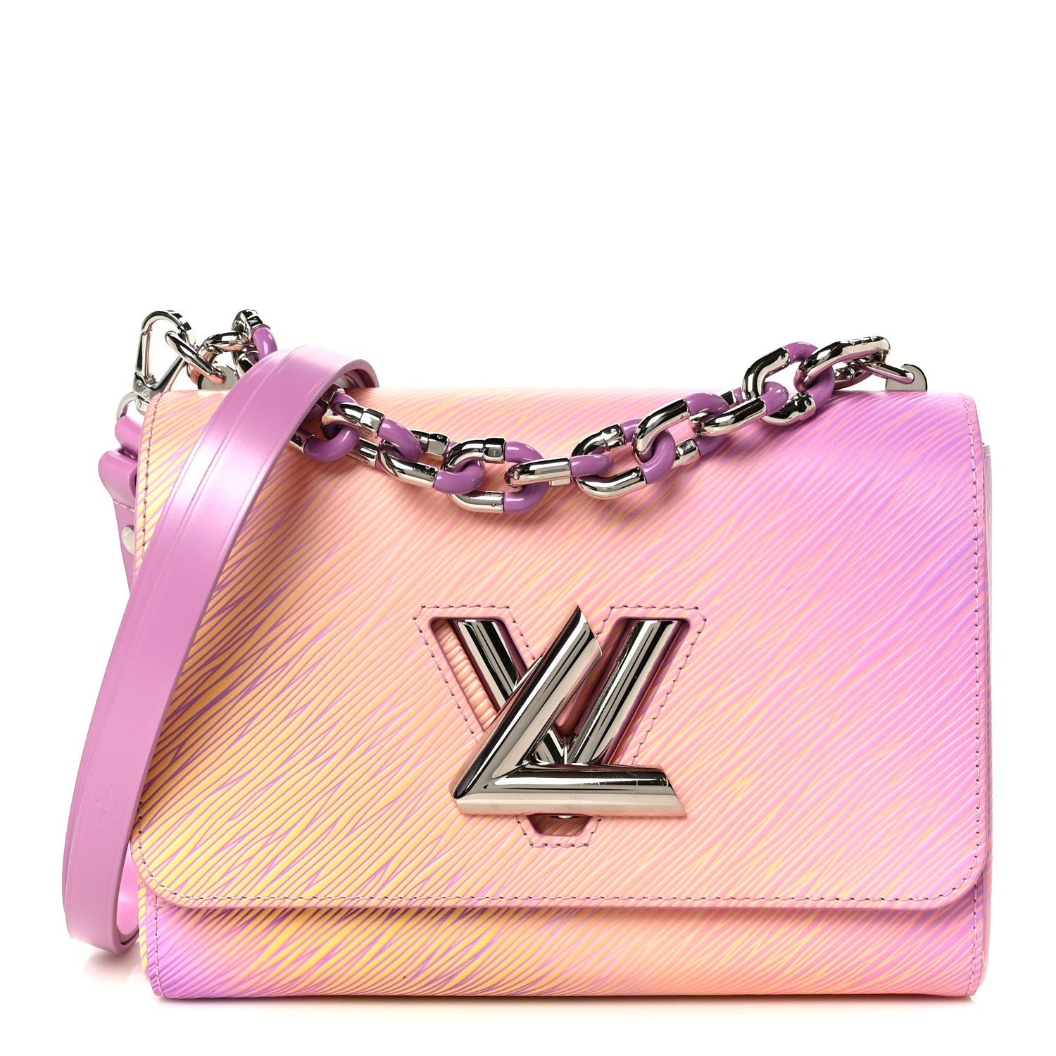 Louis Vuitton Epi Twist Shoulder Bag MM Gradient Orange