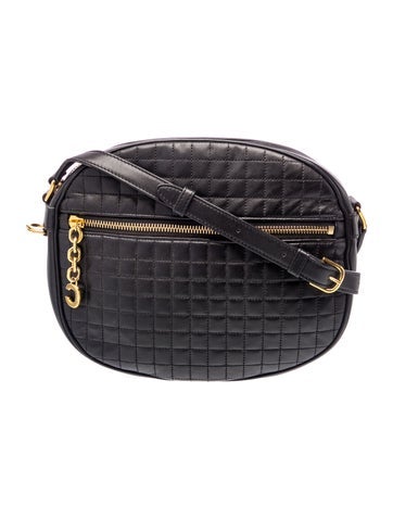 Quilted C Charm Bag