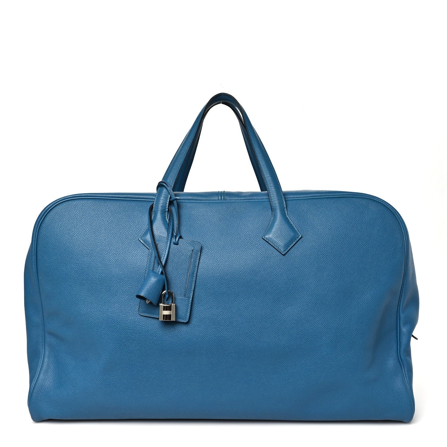 Hermes Epsom Victoria II 50 Bleu De Galice