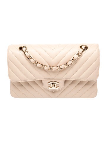 Small Chevron Double Flap Bag