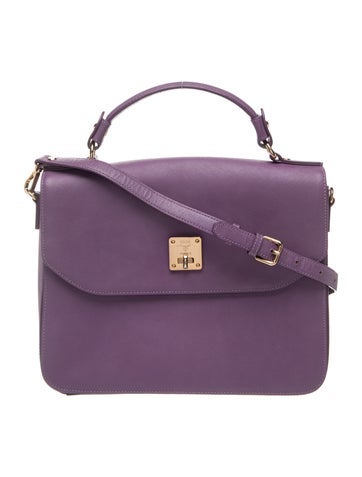 Leather Top Handle Bag