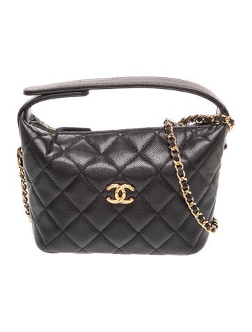 Quilted Hobo Clutch w/ Chain