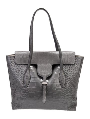 Tod's Embossed Leather Tote