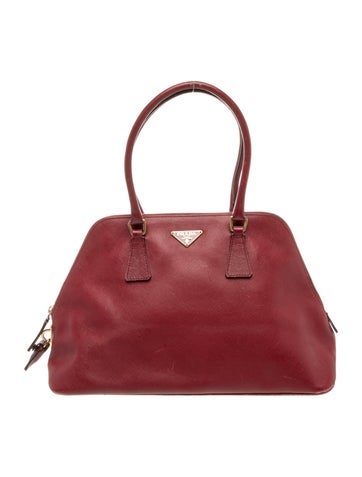 Saffiano Lux Leather Dome Medium