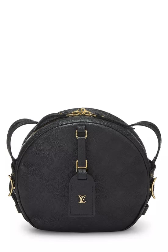 Black Monogram Empreinte Boite Chapeau Souple MM