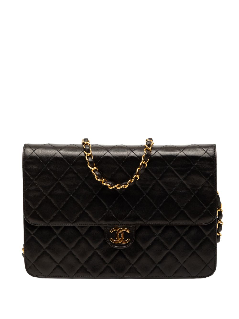 1996-1997 Medium CC Quilted Lambskin Single Flap shoulder bag