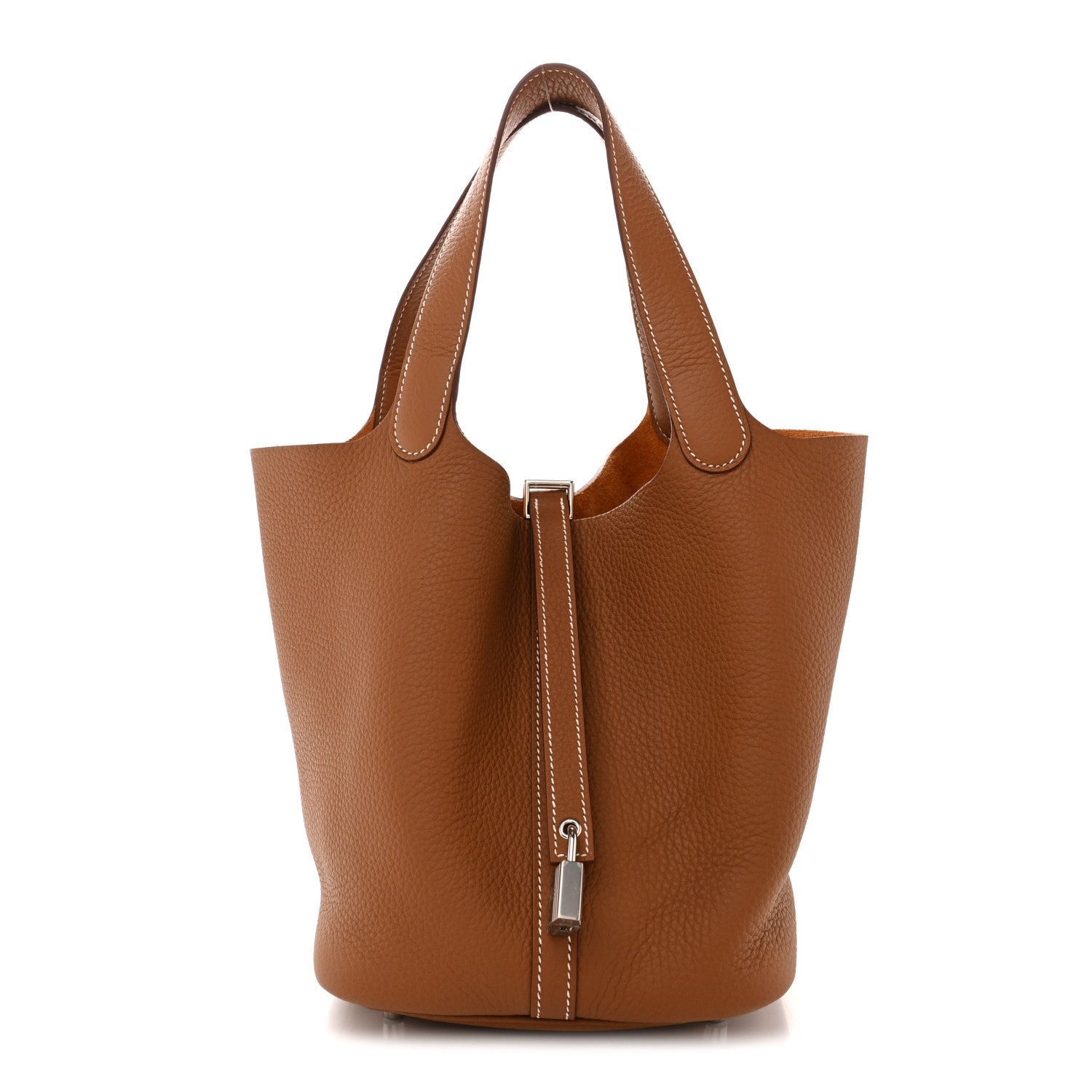 Hermes Taurillon Clemence Picotin Lock 22 MM Gold