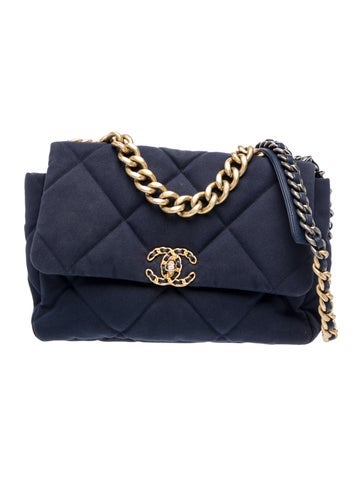 Large Canvas 19 Flap Bag