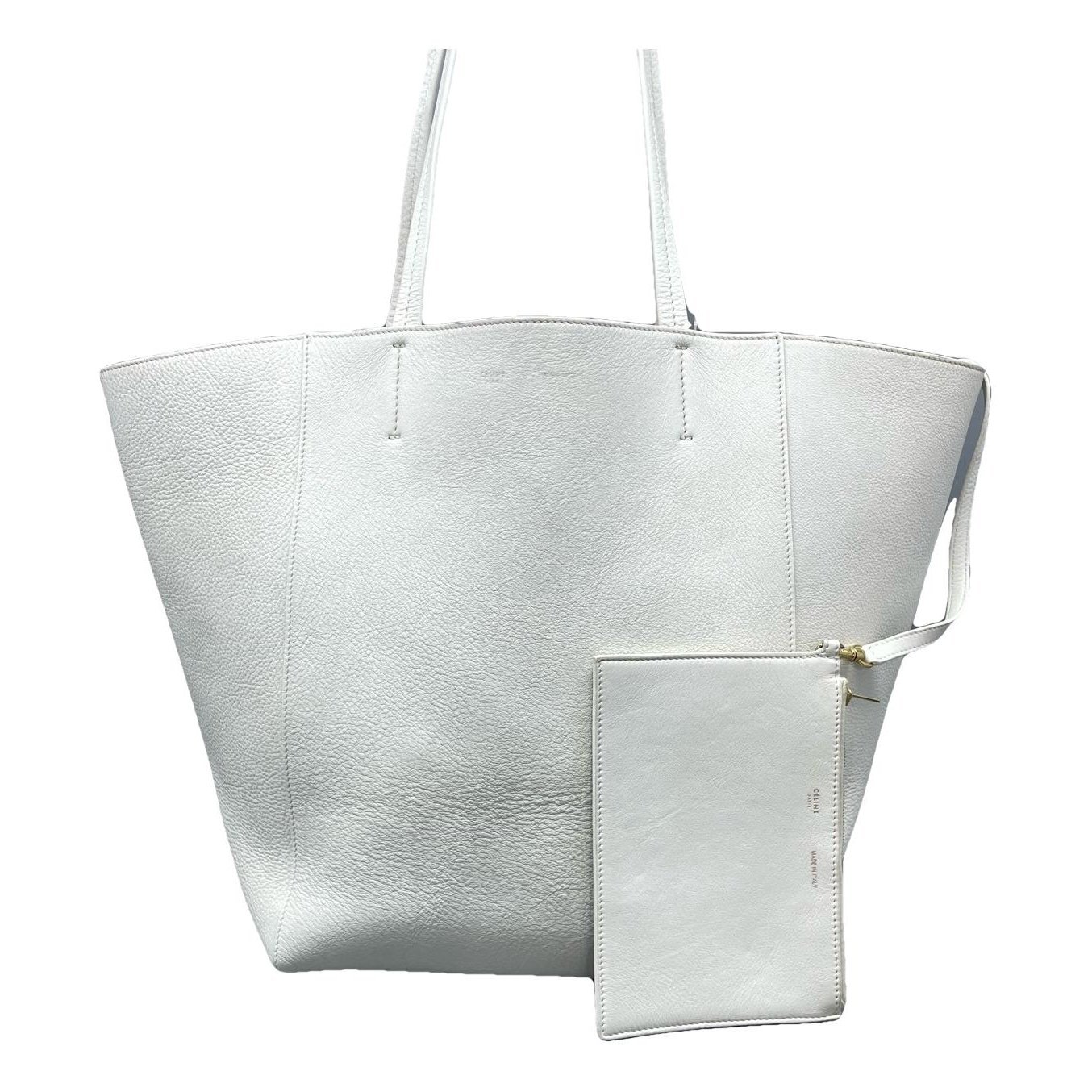 Cabas leather handbag
