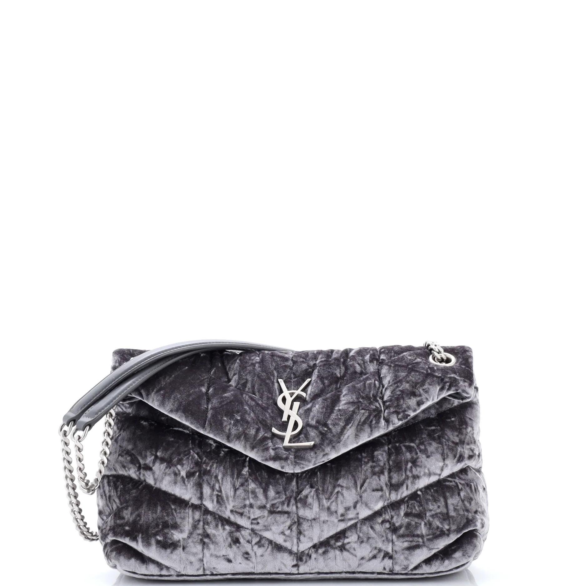 Loulou Puffer velvet handbag