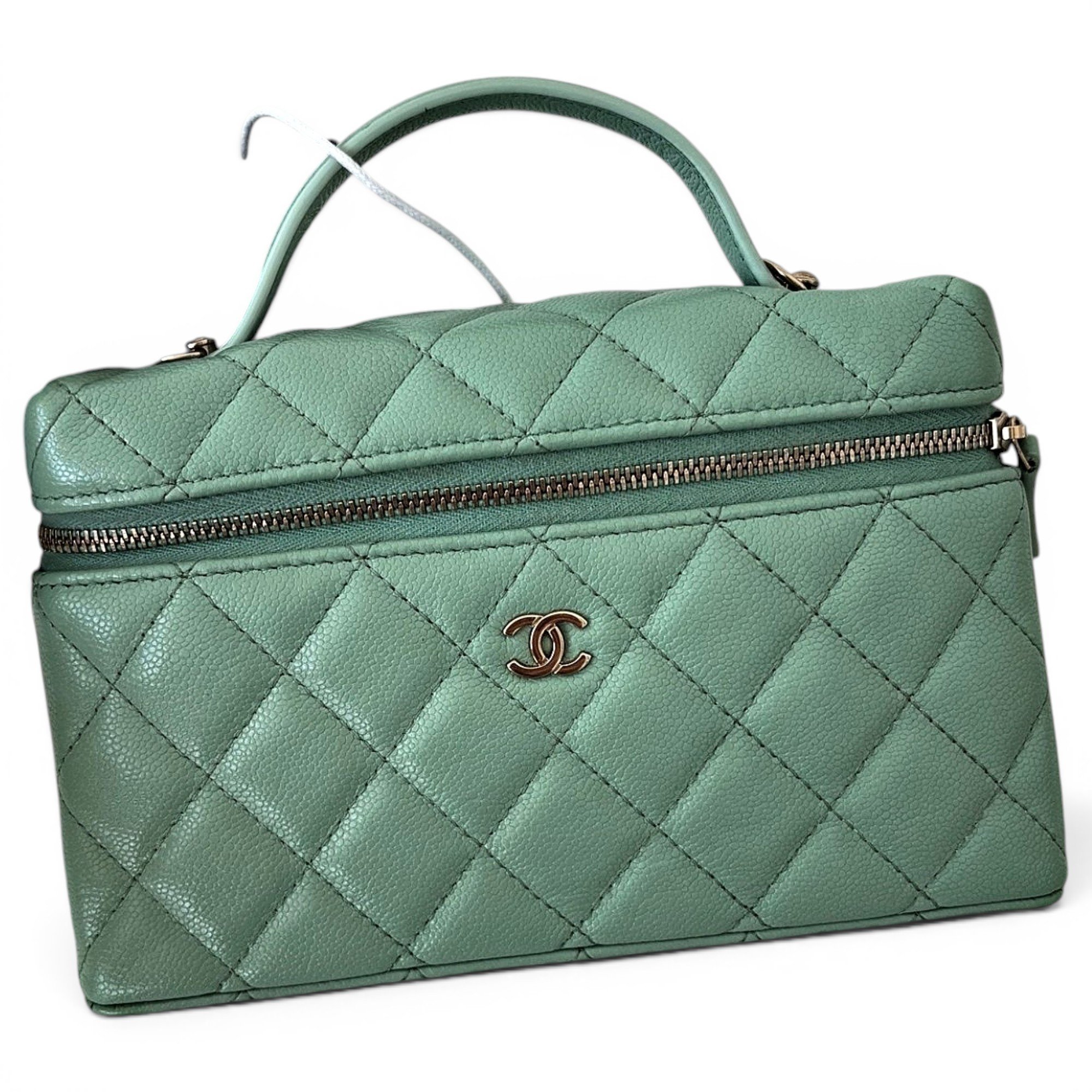 Vanity leather handbag