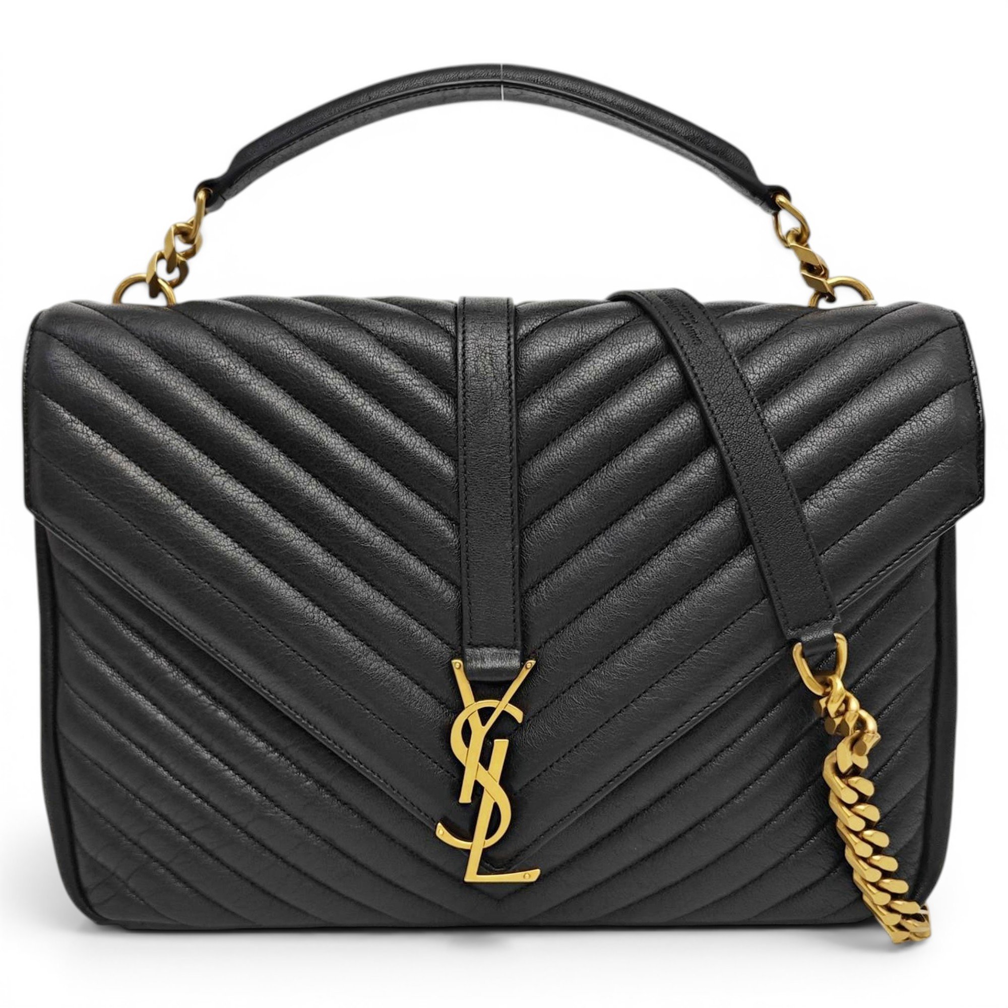 Collége monogramme leather handbag