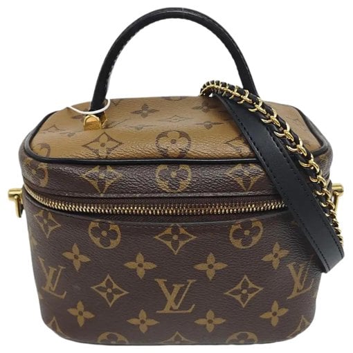 Vanity leather handbag
