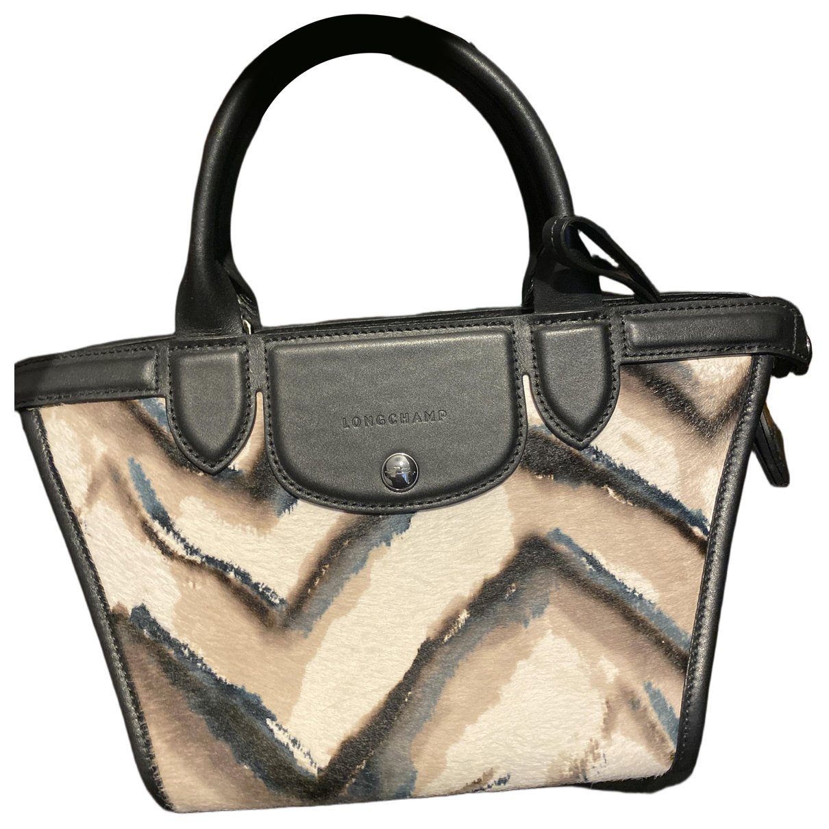 Heritage pony-style calfskin handbag