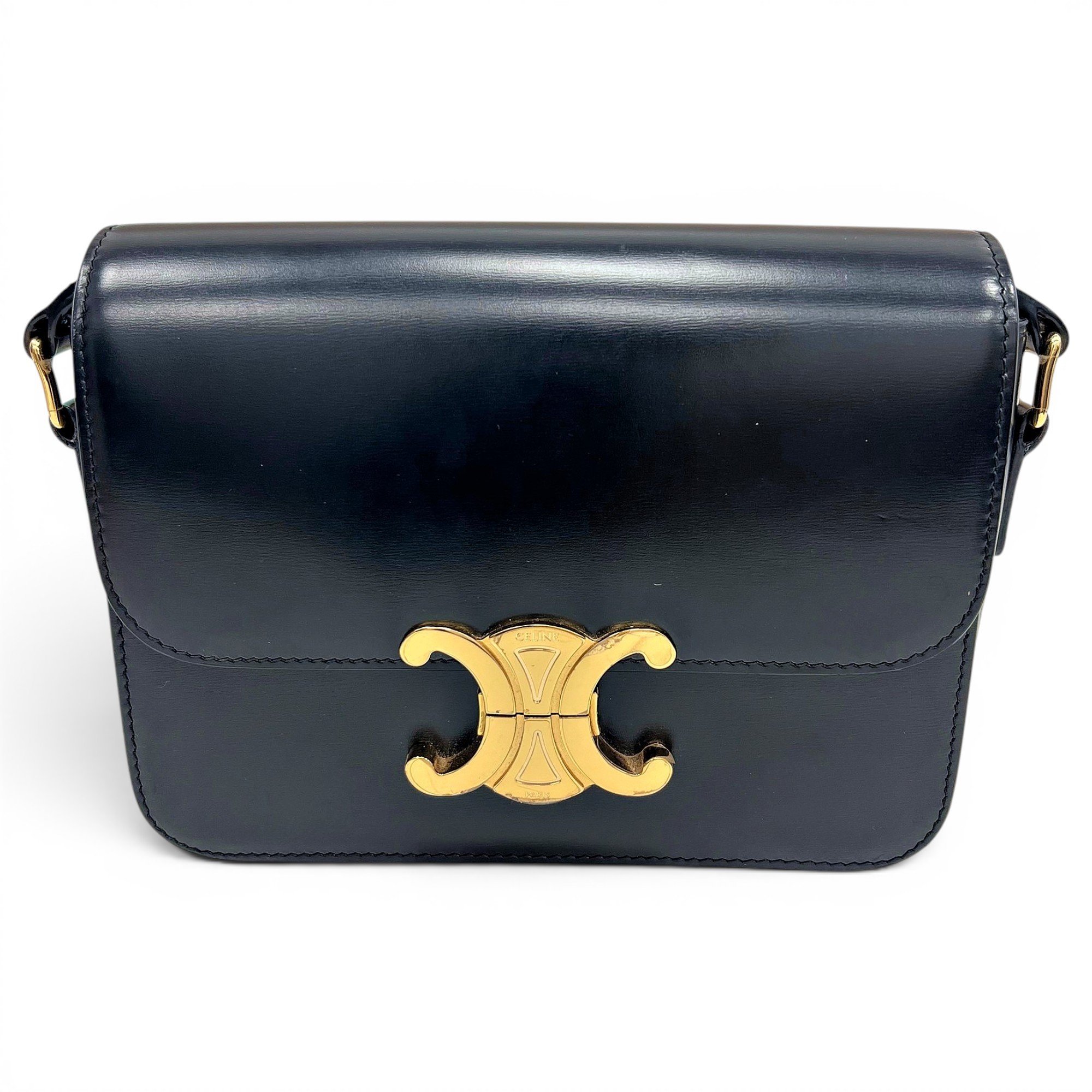 Triomphe leather handbag
