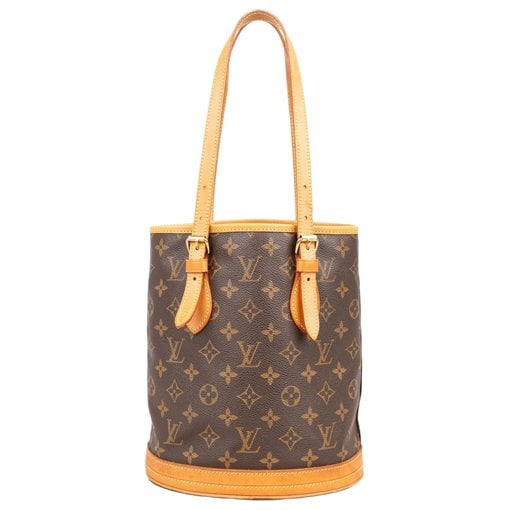 Bucket leather handbag
