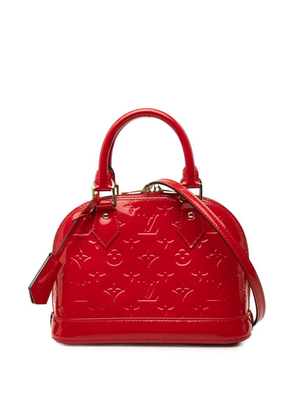 2014 Monogram Vernis Alma BB satchel