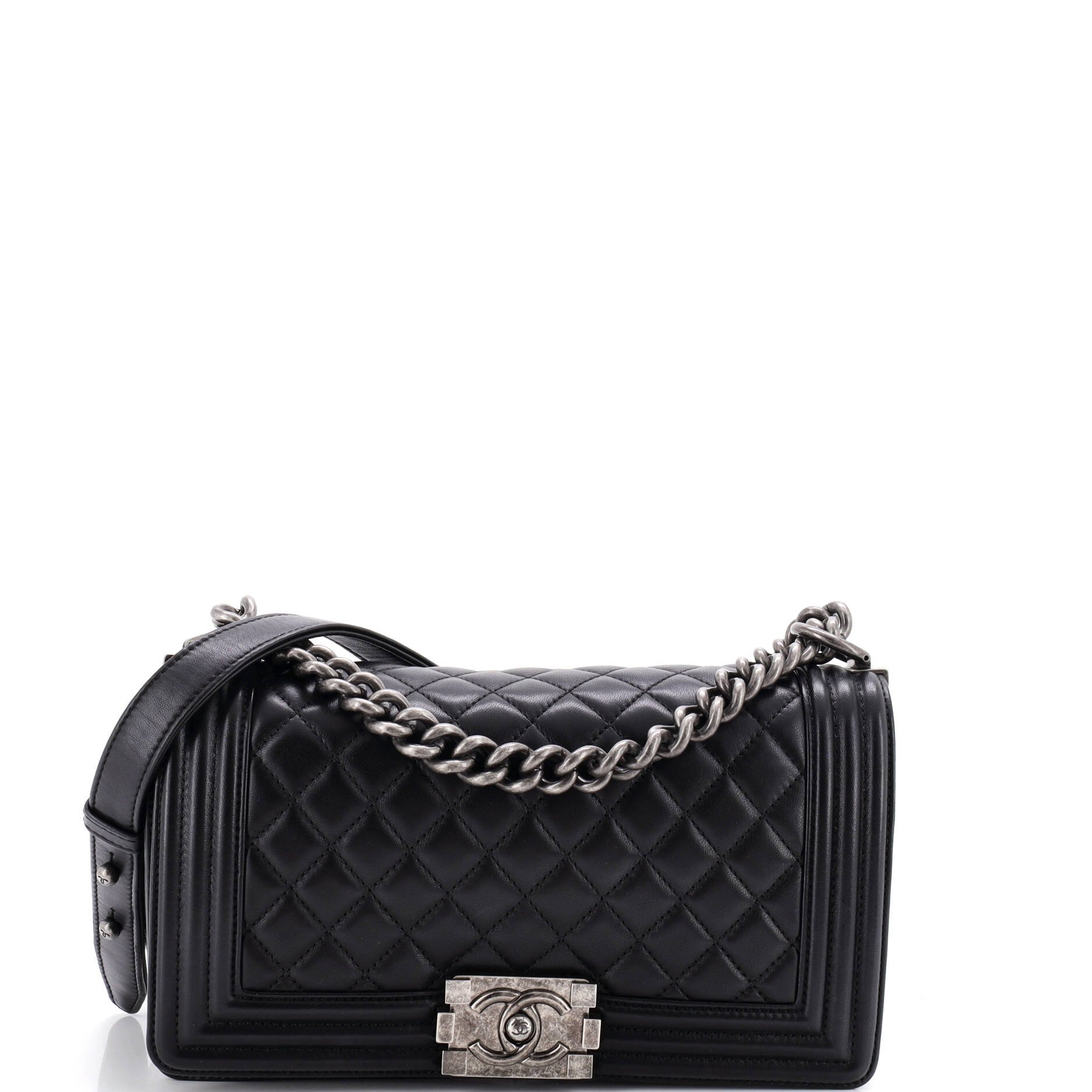 Boy Flap Bag Quilted Lambskin Old Medium