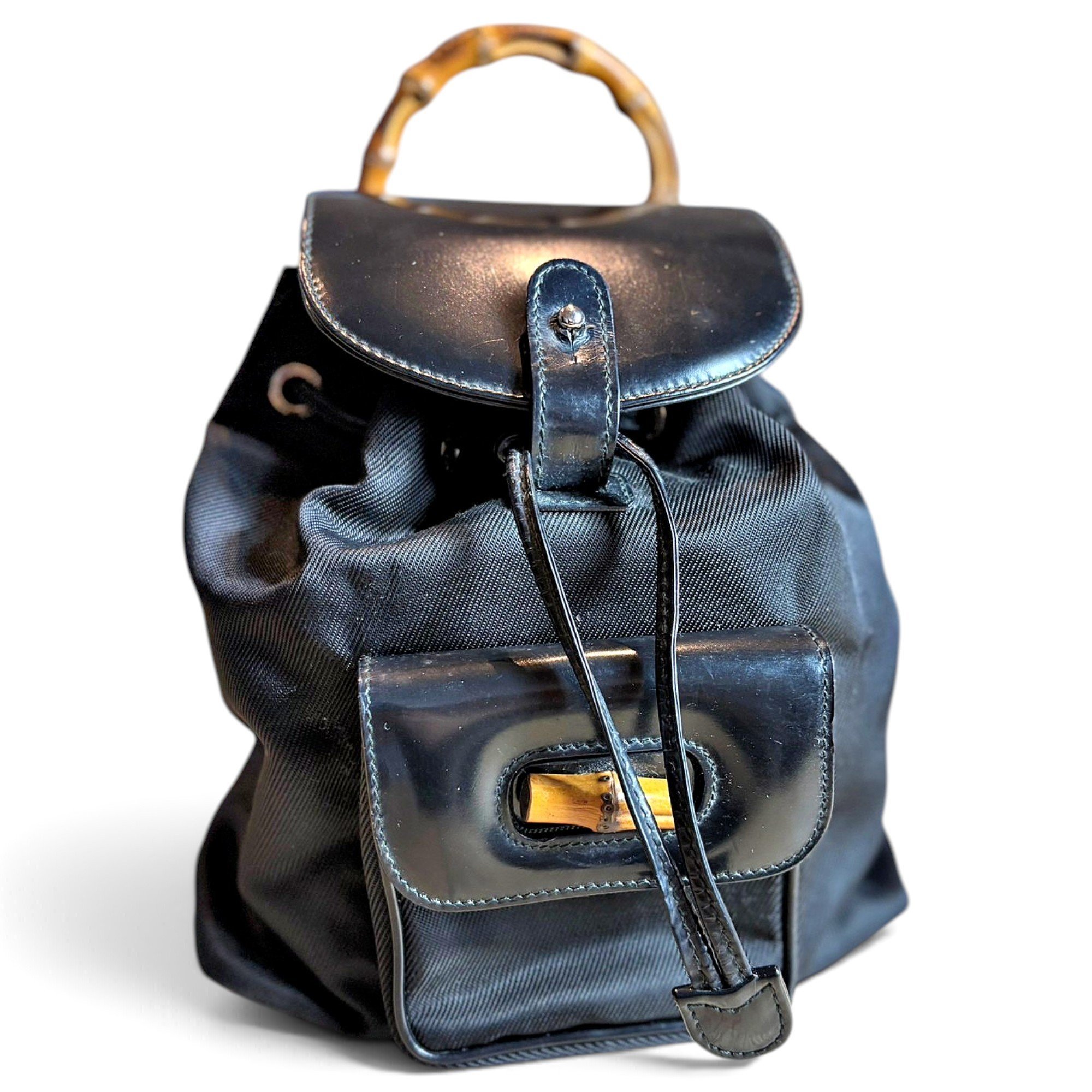 Bamboo Tassel Oval backpack