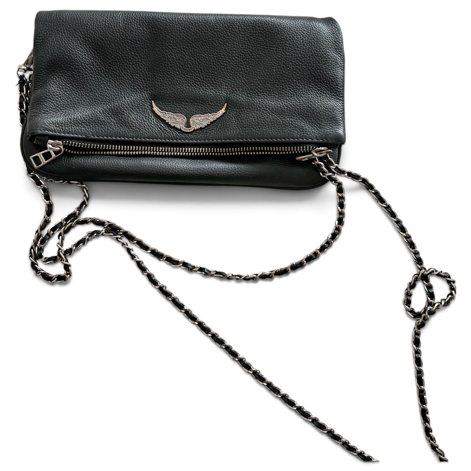 Rock leather crossbody bag